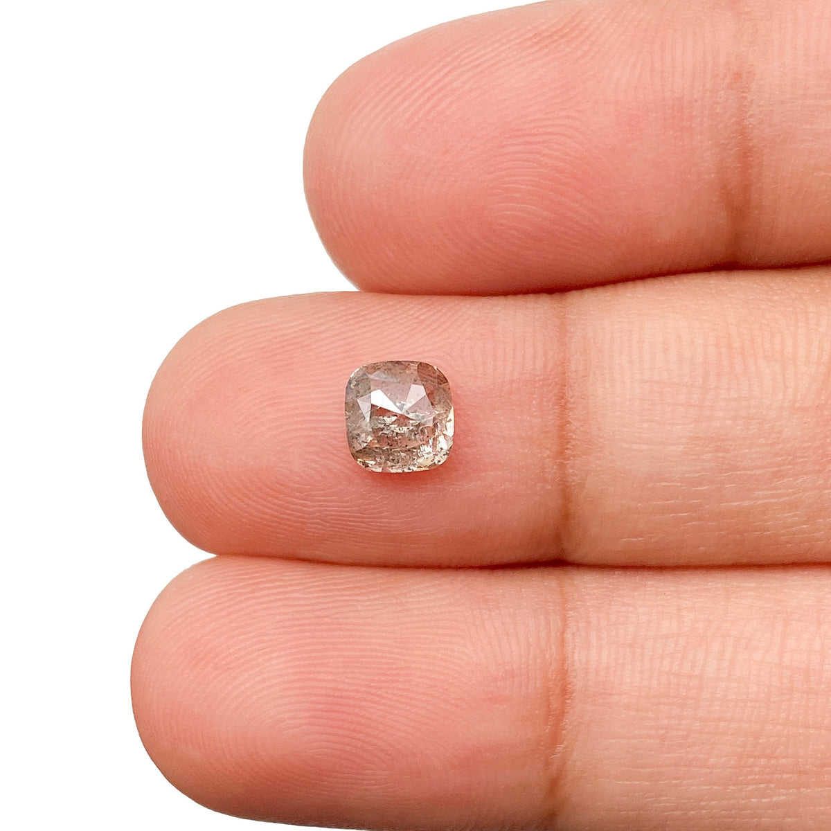 0.85ct | Rustic  Cushion Shape Rose Cut Diamond - Modern Rustic Diamond