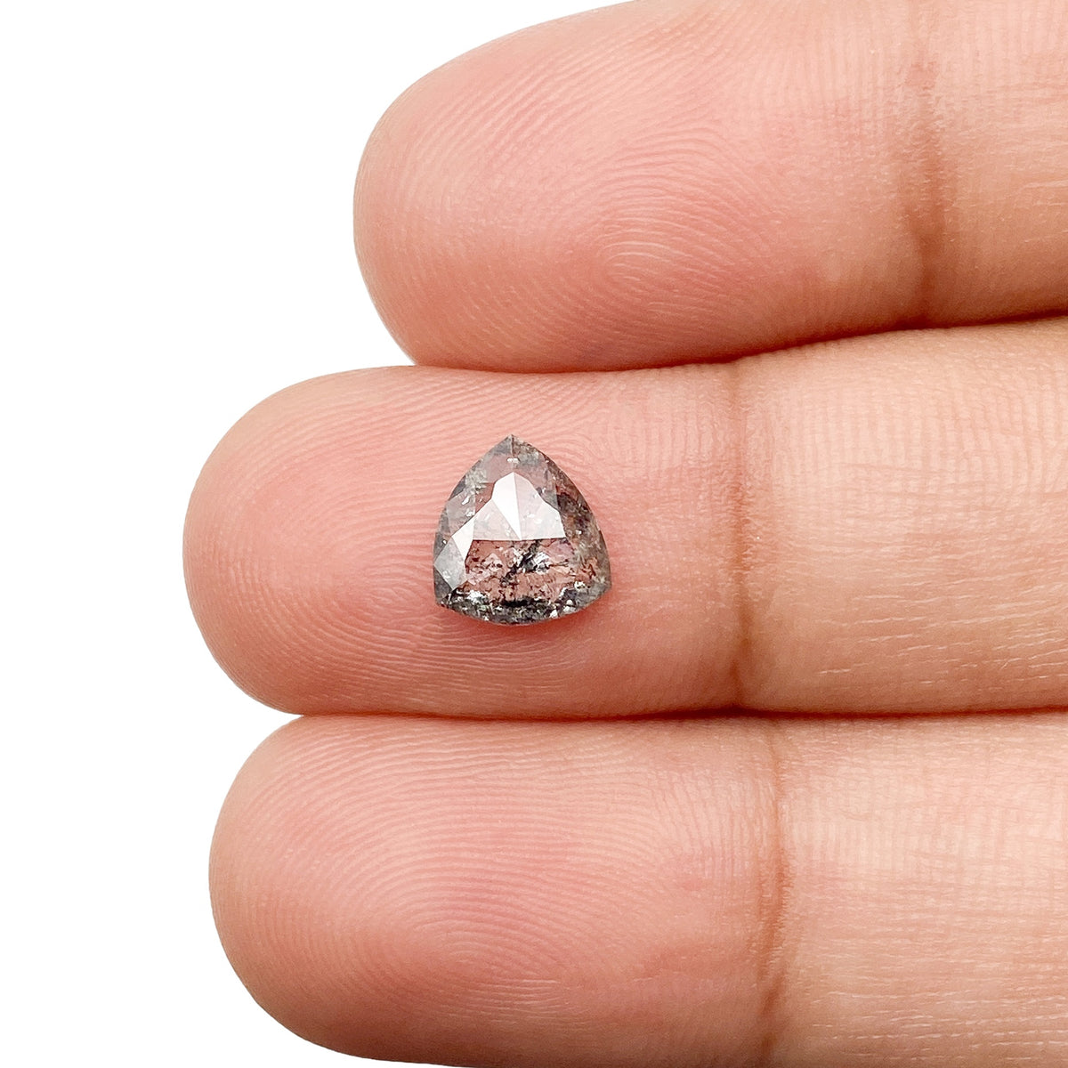 0.85ct | Rustic Triangular Shape Rose Cut Diamond - Modern Rustic Diamond