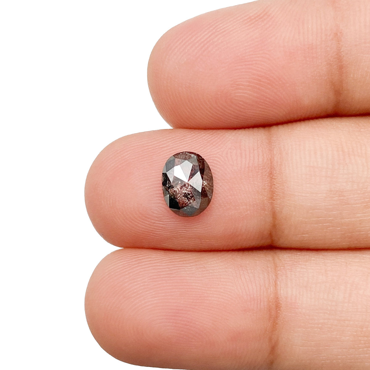 0.86ct | Rustic Oval Shape Rose Cut Diamond - Modern Rustic Diamond