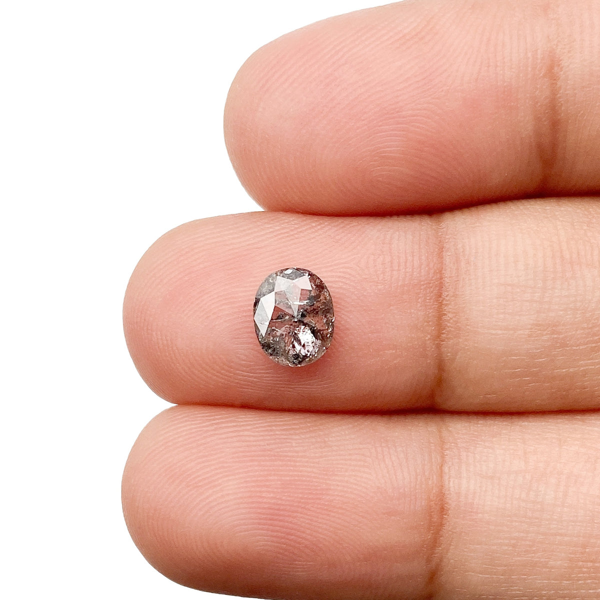 0.86ct | Rustic  Oval Shape Rose Cut Diamond - Modern Rustic Diamond