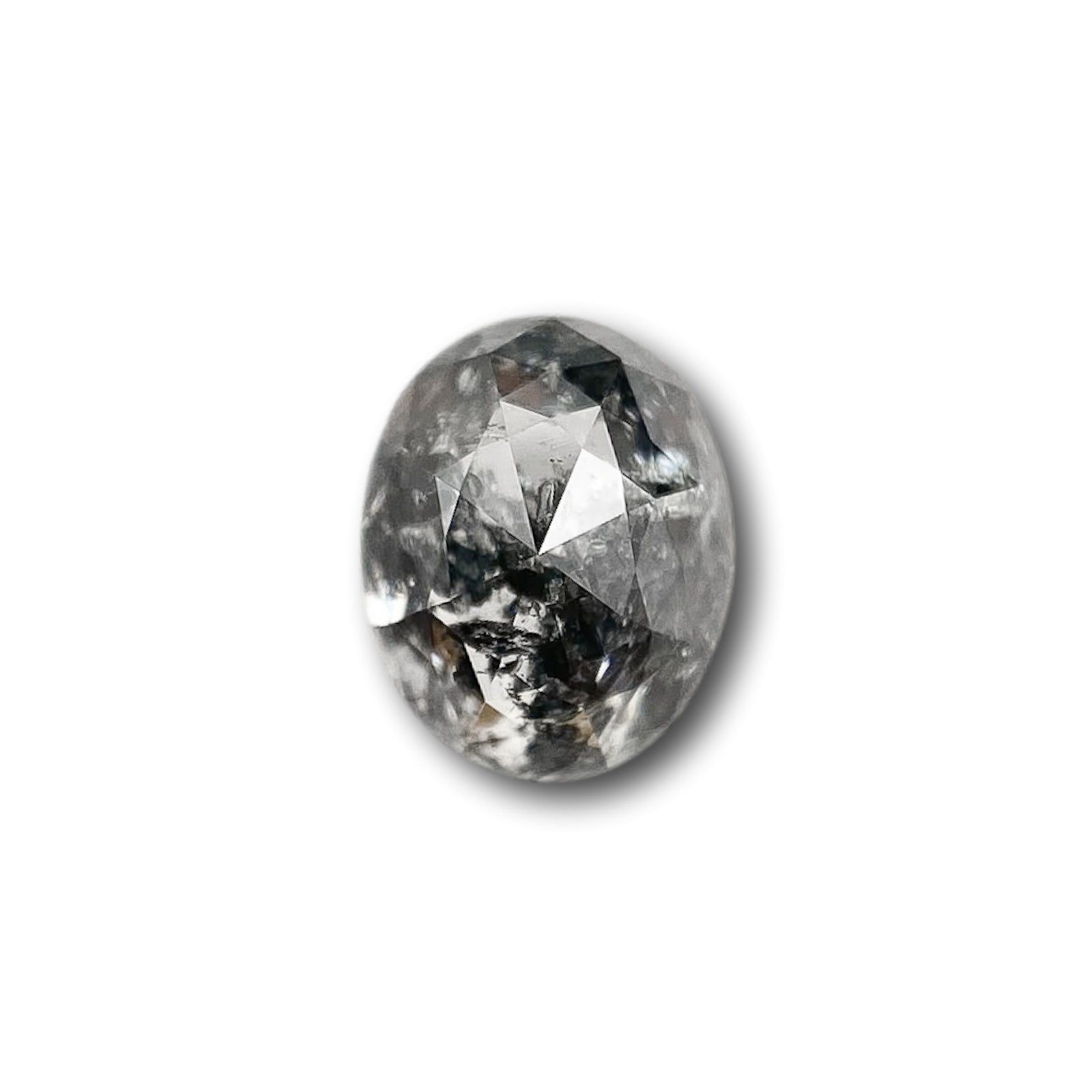 0.86ct | Rustic  Oval Shape Rose Cut Diamond - Modern Rustic Diamond