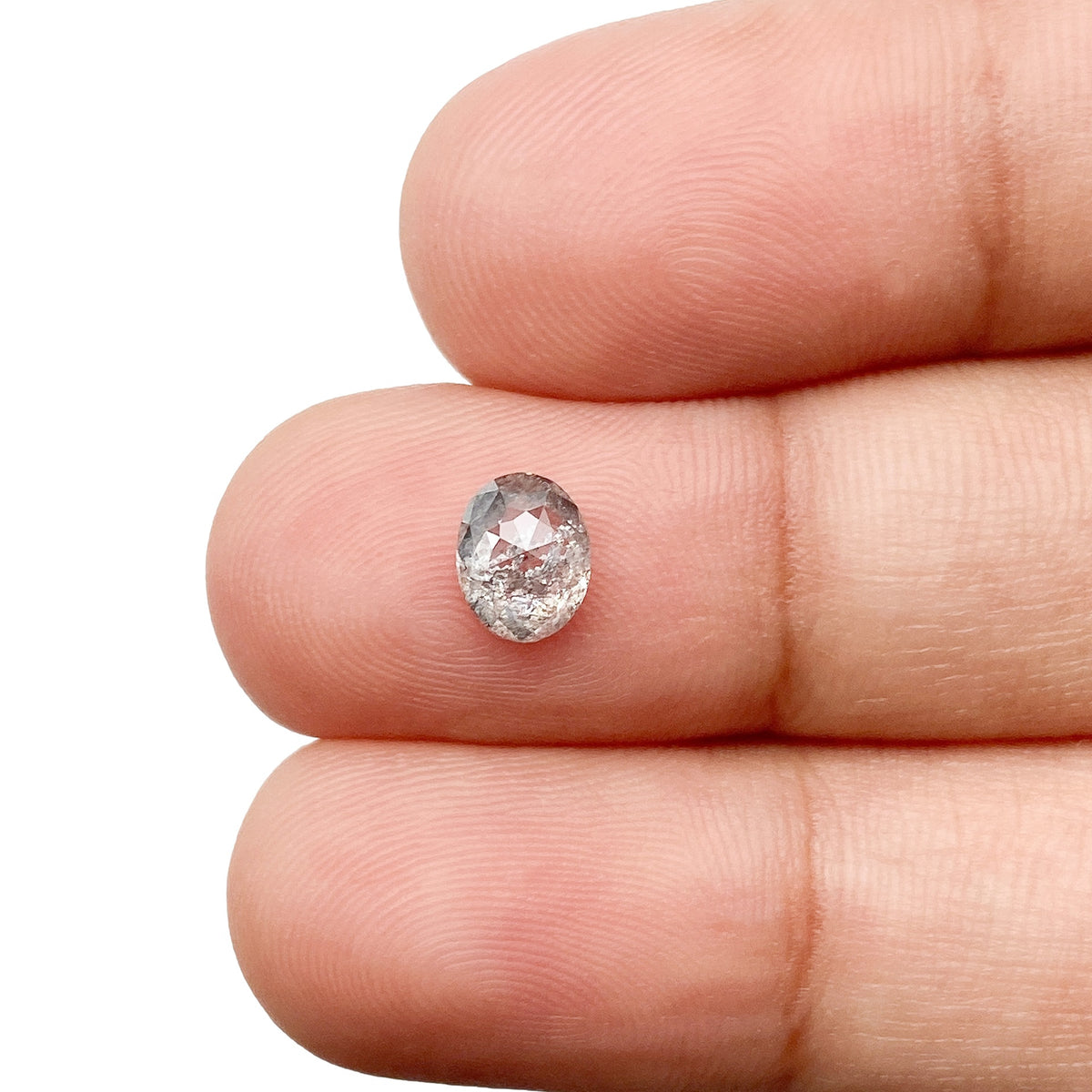 0.87ct | Rustic Oval Shape Rose Cut Diamond - Modern Rustic Diamond