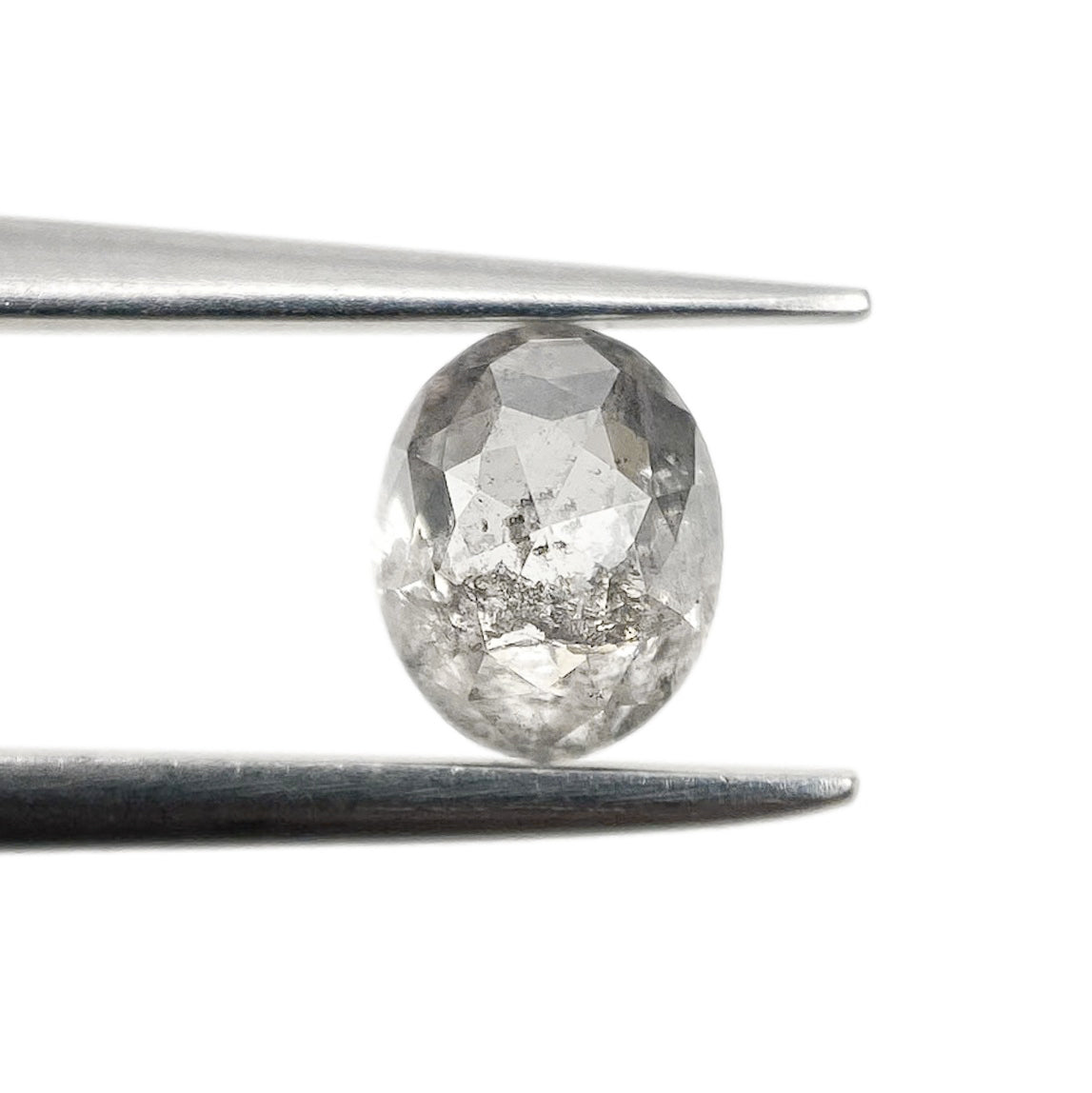 0.87ct | Rustic Oval Shape Rose Cut Diamond - Modern Rustic Diamond