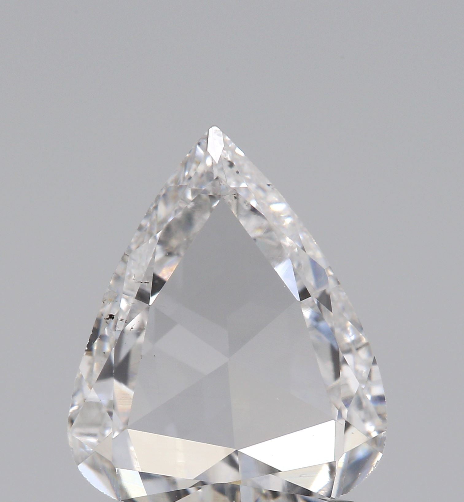 0.89ct | E/VS2 Pear Shape Rose Cut Diamond (GIA) - Modern Rustic Diamond