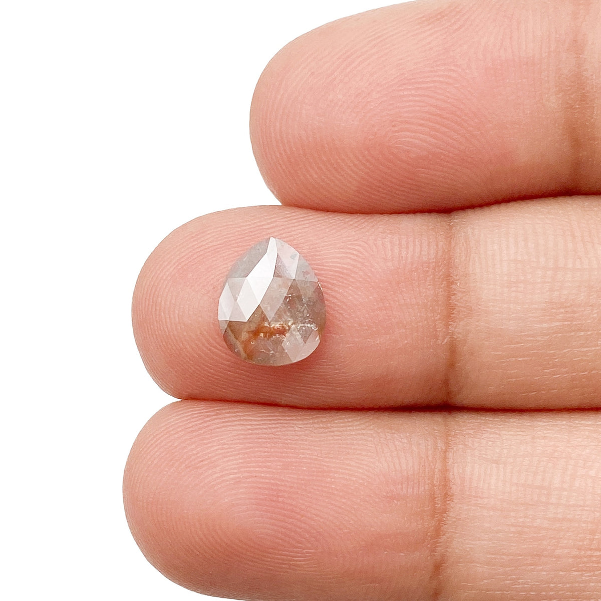 0.89ct | Rustic  Pear Shape Rose Cut Diamond - Modern Rustic Diamond