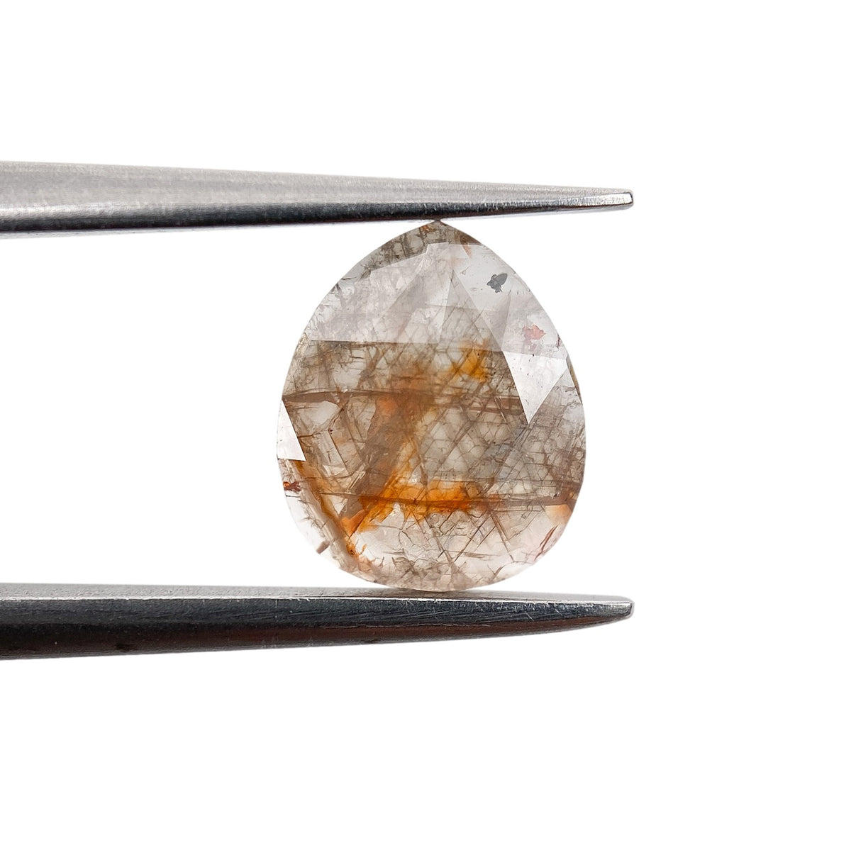 0.89ct | Rustic  Pear Shape Rose Cut Diamond - Modern Rustic Diamond