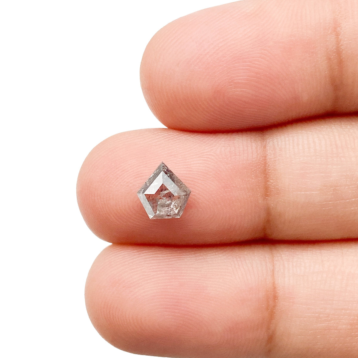 0.89ct | Rustic Shield Shape Step Cut Diamond - Modern Rustic Diamond