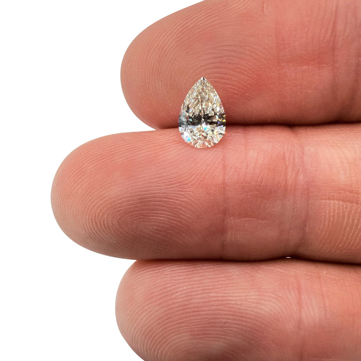 0.90ct | J/VS1 Pear Shape Brilliant Cut Diamond (GIA) - Modern Rustic Diamond