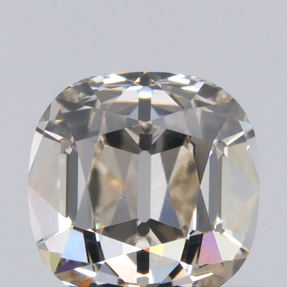 0.90ct | L/VS1 Cushion Shape Old Mine Cut Diamond (GIA) - Modern Rustic Diamond