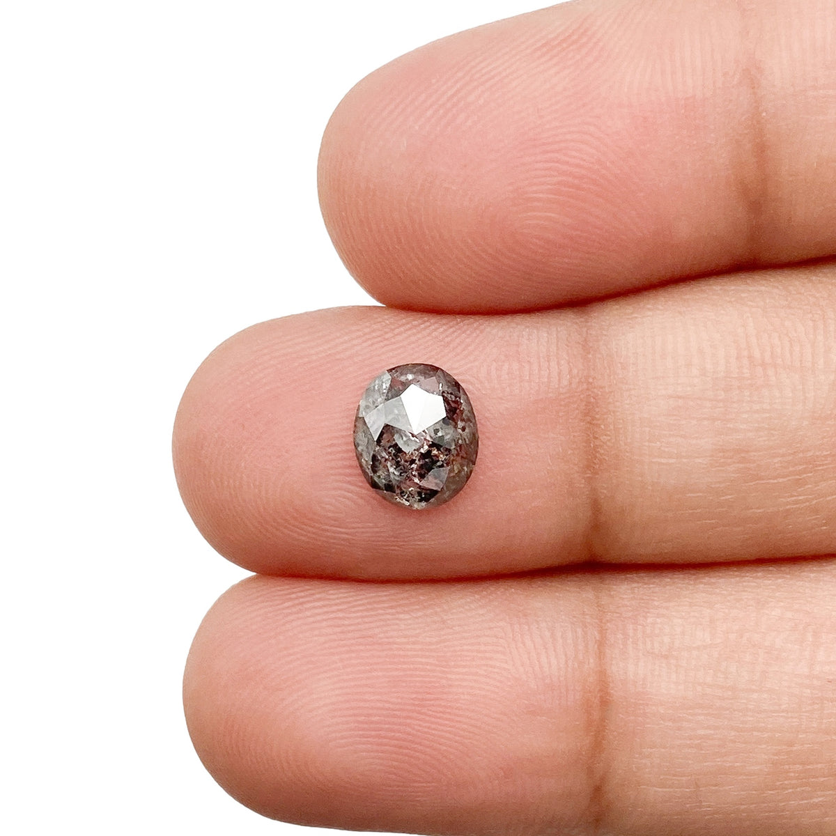 0.90ct | Rustic Oval Shape Rose Cut Diamond - Modern Rustic Diamond