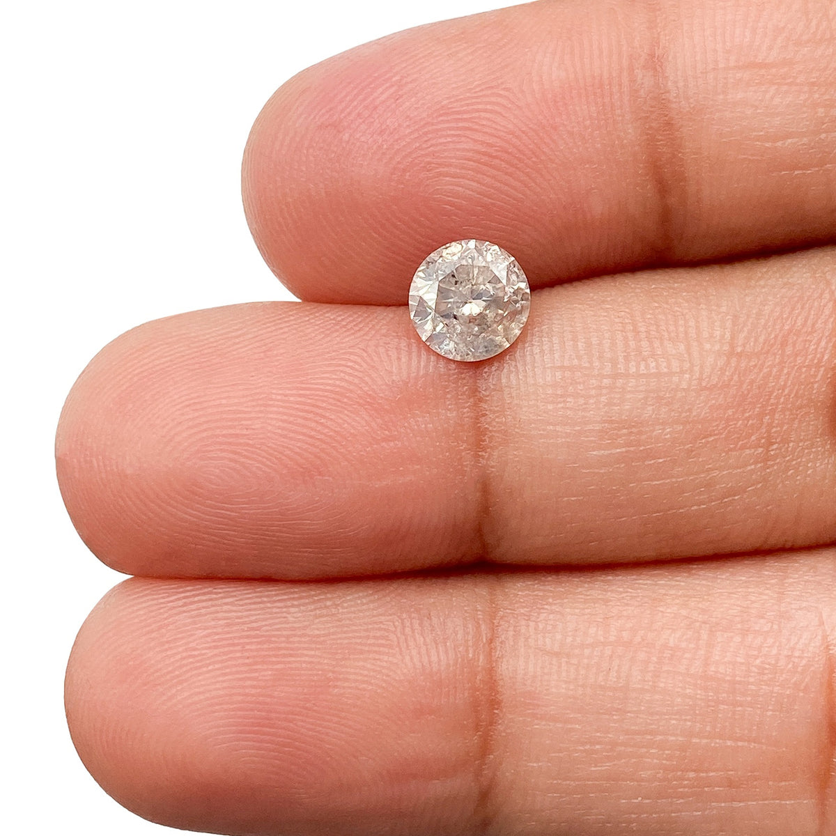 0.90ct | Rustic Round Shape Brilliant Cut Diamond - Modern Rustic Diamond