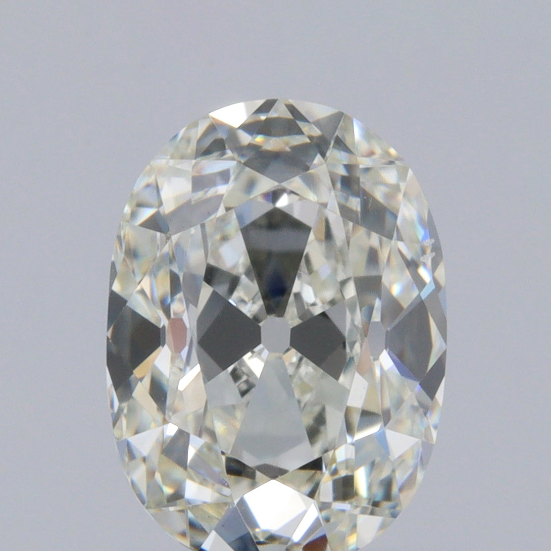 0.91ct | J/VS2 Oval Shape Old Mine Cut Diamond (GIA) - Modern Rustic Diamond