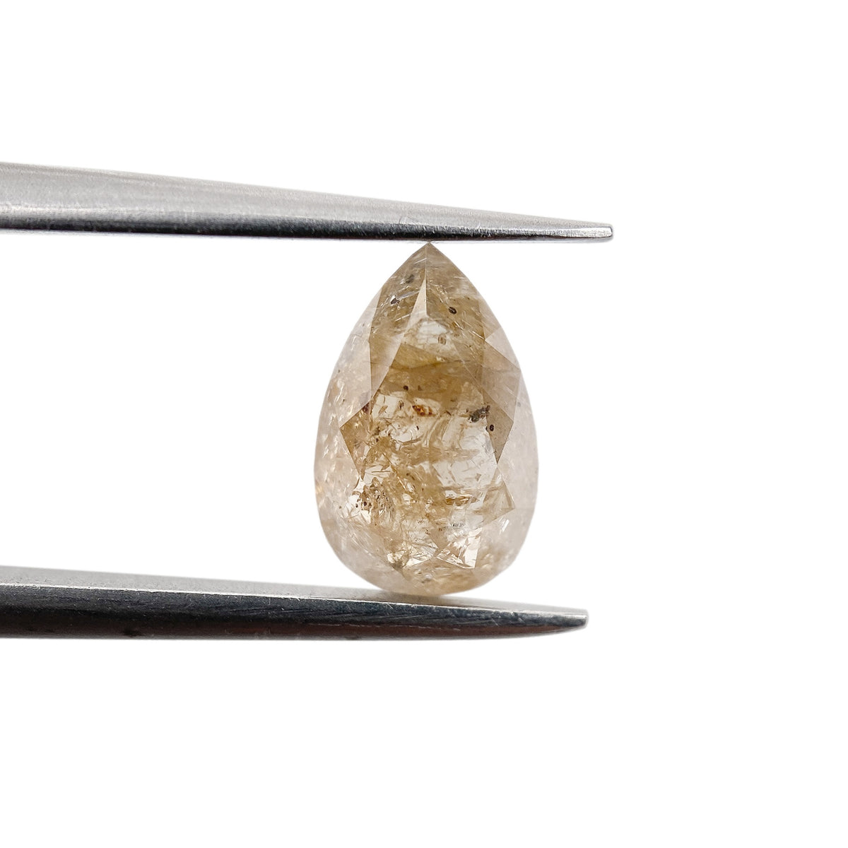 0.91ct | Rustic  Pear Shape Rose Cut Diamond - Modern Rustic Diamond