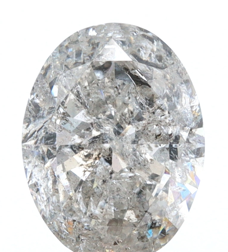 0.91ct | Rustic Oval Shape Brilliant Cut Diamond - Modern Rustic Diamond