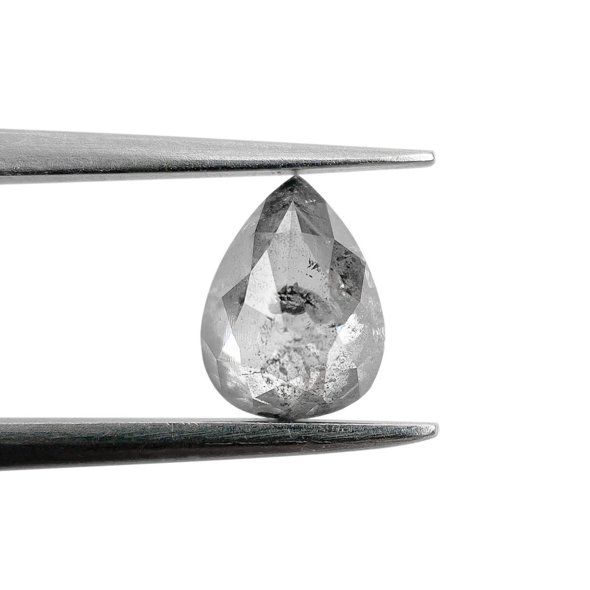 0.91ct | Rustic Pear Shape Rose Cut Diamond - Modern Rustic Diamond