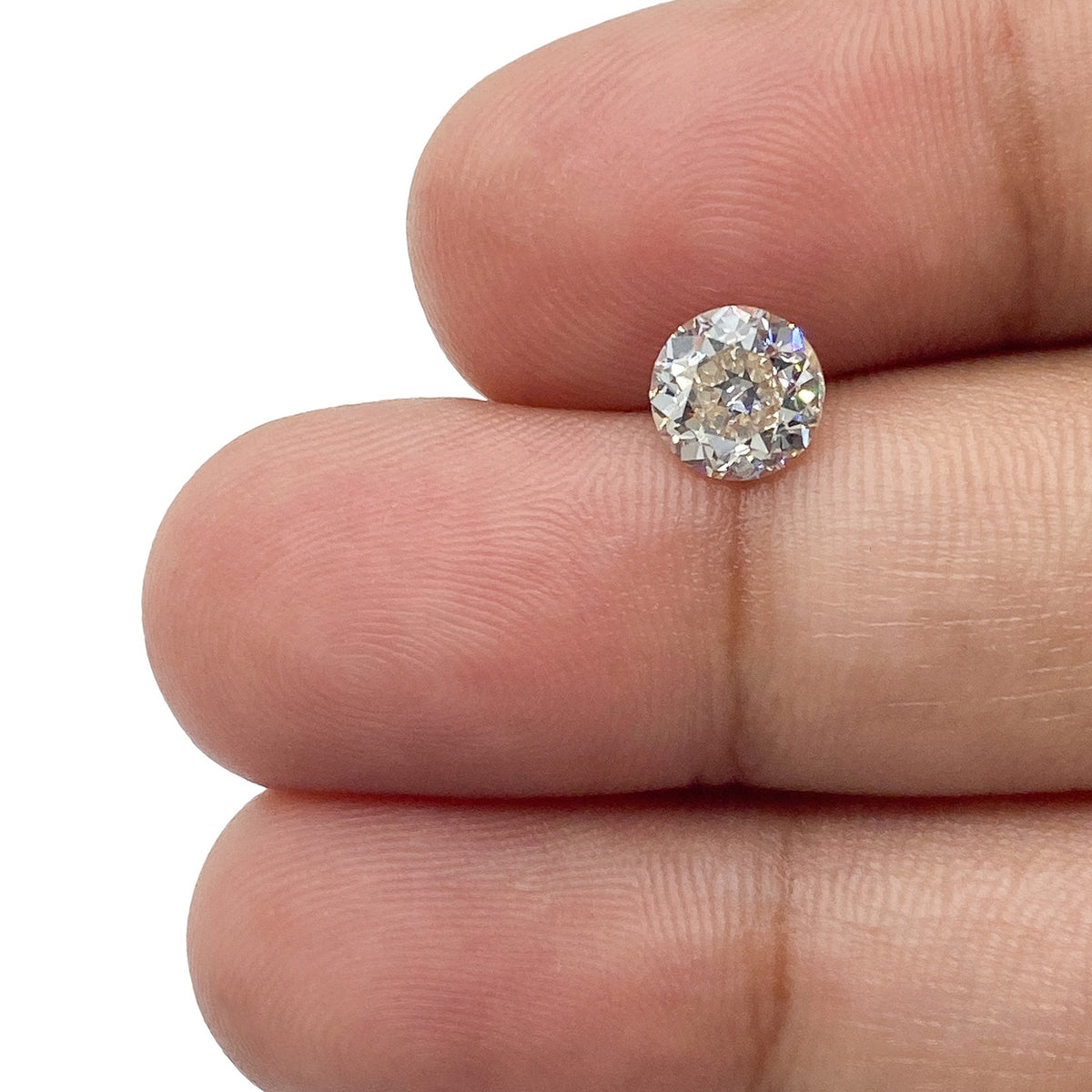 0.92ct | J-K/SI Round Shape Old European Cut Diamond - Modern Rustic Diamond