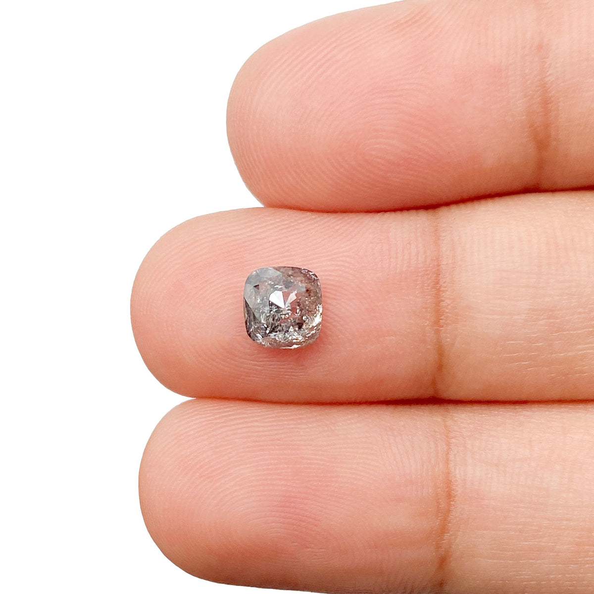 0.92ct | Rustic Cushion Shape Rose Cut Diamond - Modern Rustic Diamond