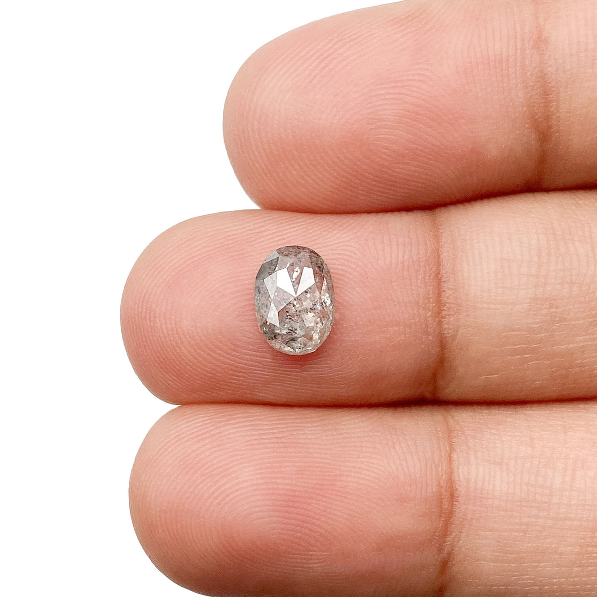 0.92ct | Rustic Oval Shape Rose Cut Diamond - Modern Rustic Diamond