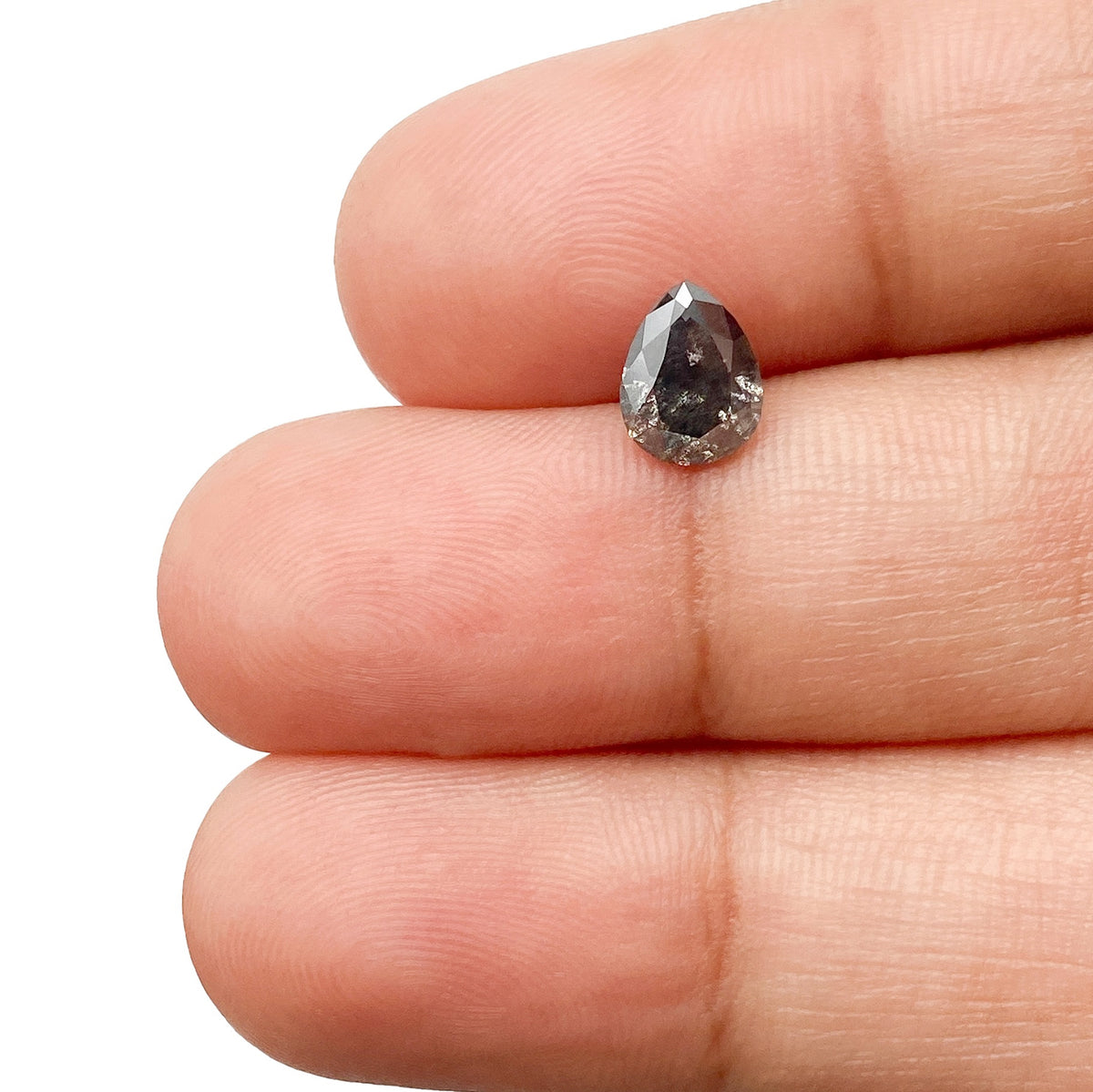 0.92ct | Rustic  Pear Shape Brilliant Cut Diamond - Modern Rustic Diamond