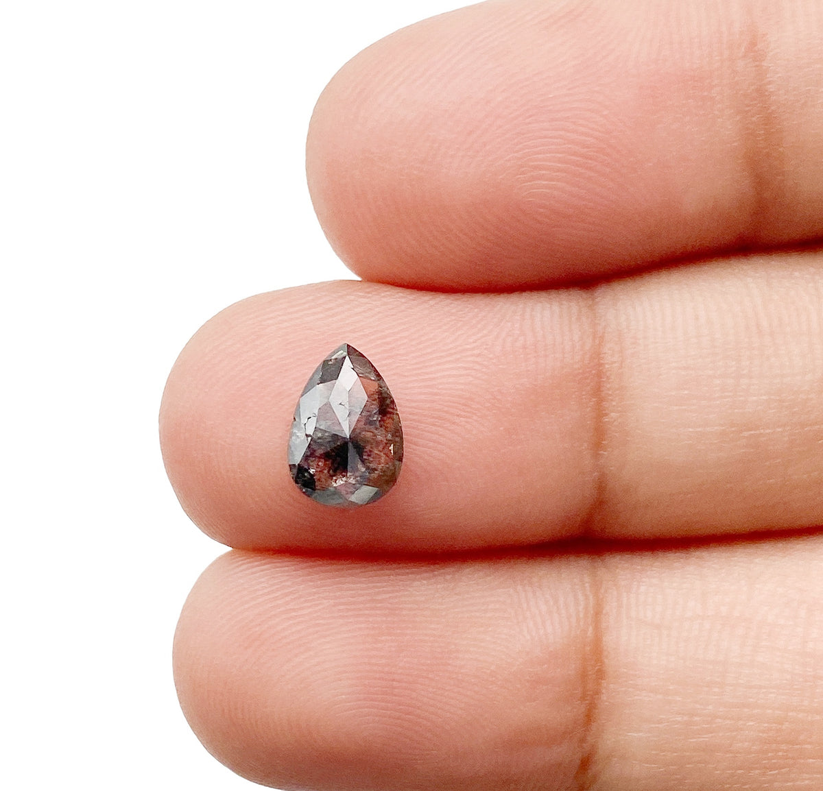0.92ct | Rustic  Pear Shape Rose Cut Diamond - Modern Rustic Diamond