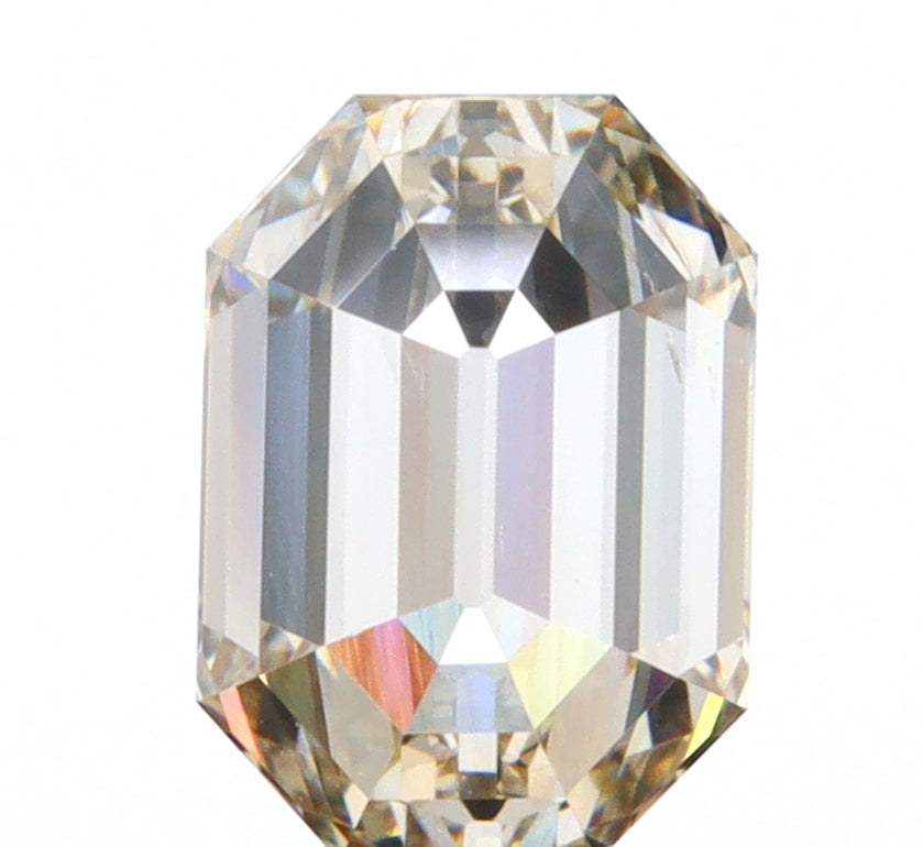0.93ct | Champagne VVS Emerald Shape Step Cut Diamond - Modern Rustic Diamond
