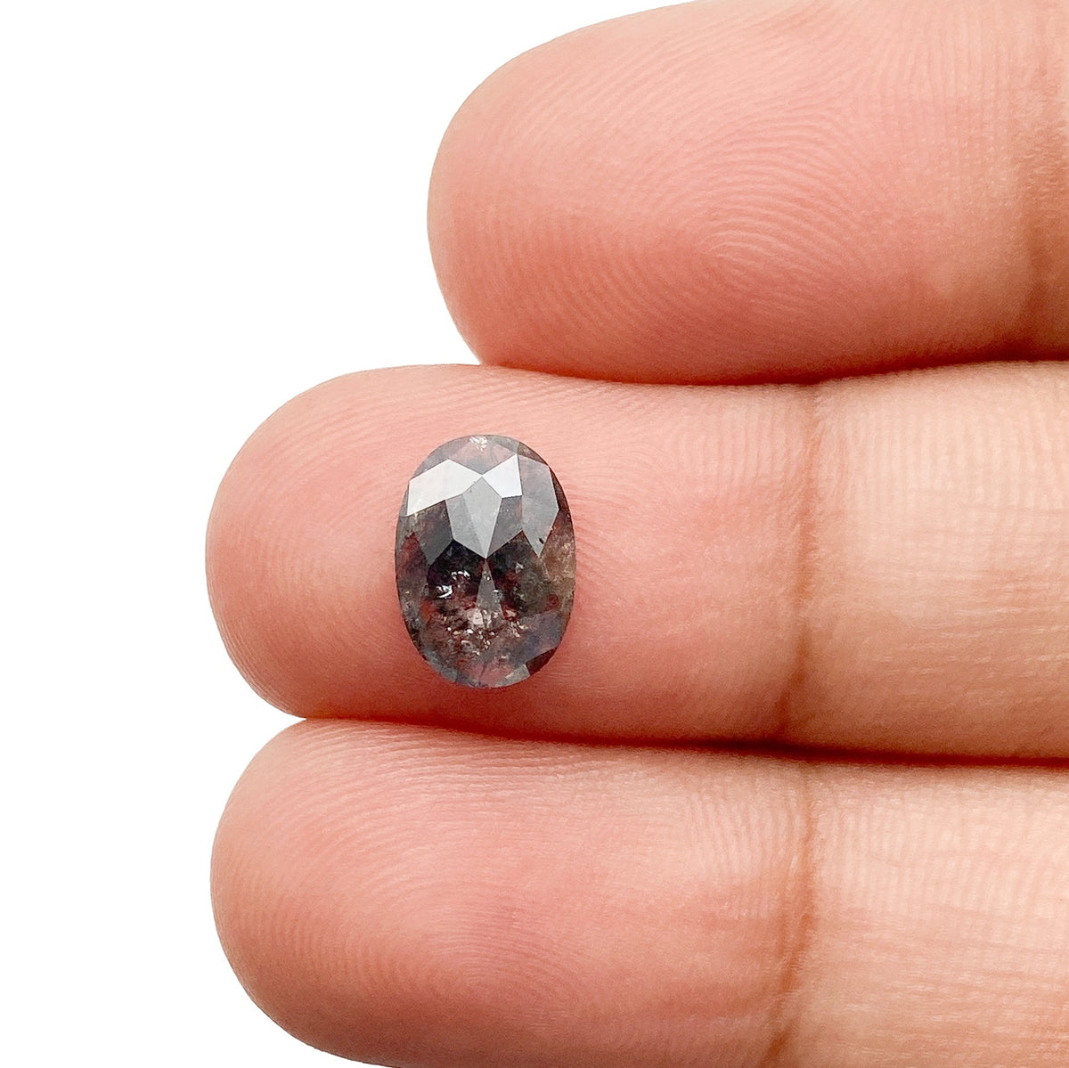 0.93ct | Rustic  Oval Shape Rose Cut Diamond - Modern Rustic Diamond