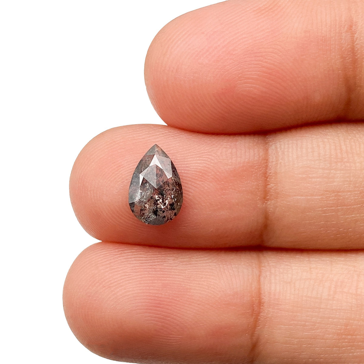 0.93ct | Rustic  Pear Shape Rose Cut Diamond - Modern Rustic Diamond
