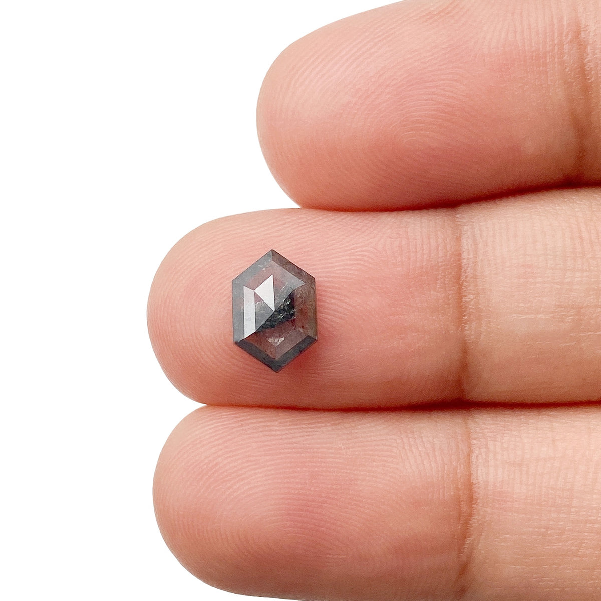 0.94ct | Rustic  Hexagon Shape Rose Cut Diamond - Modern Rustic Diamond