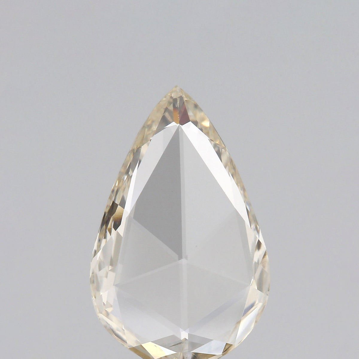 0.95ct | Champagne VVS Pear Shape Rose Cut Diamond - Modern Rustic Diamond