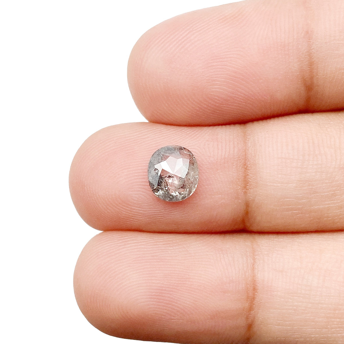 0.95ct | Rustic Cushion Shape Rose Cut Diamond - Modern Rustic Diamond