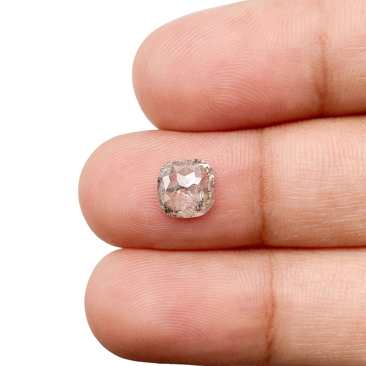 0.95ct | Rustic Cushion Shape Rose Cut Diamond - Modern Rustic Diamond