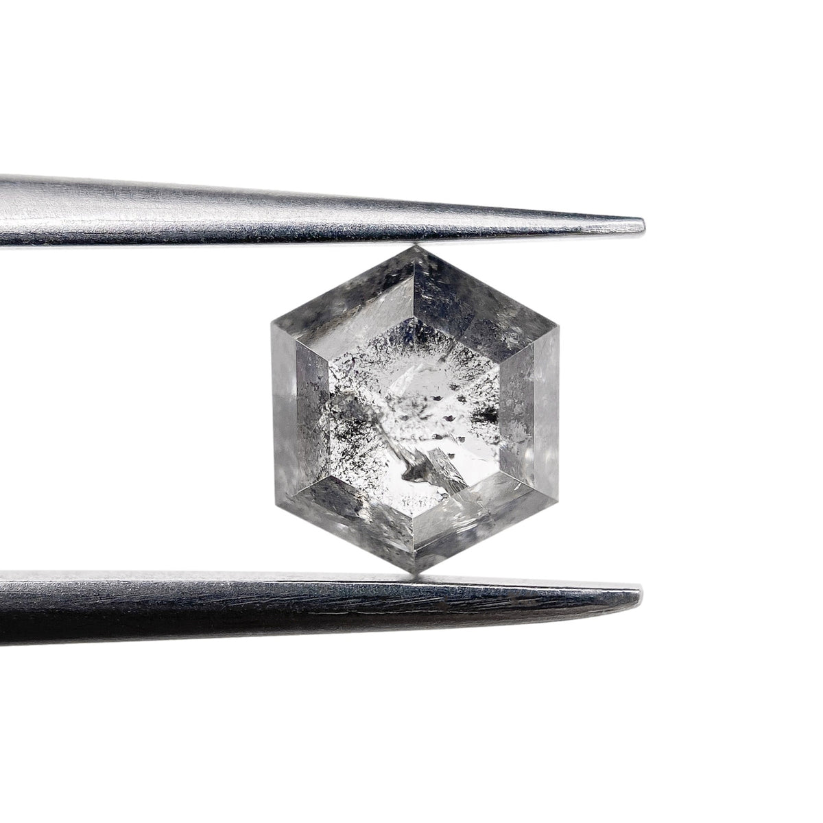 0.95ct | Rustic Hexagon Shape Rose Cut Diamond - Modern Rustic Diamond