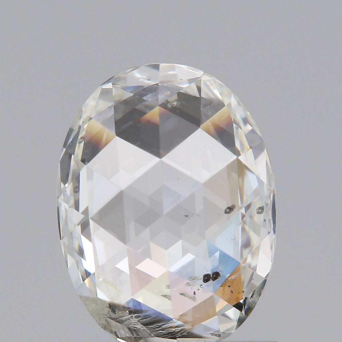 0.96ct | H/SI2 Oval Shape Rose Cut Diamond-Modern Rustic Diamond