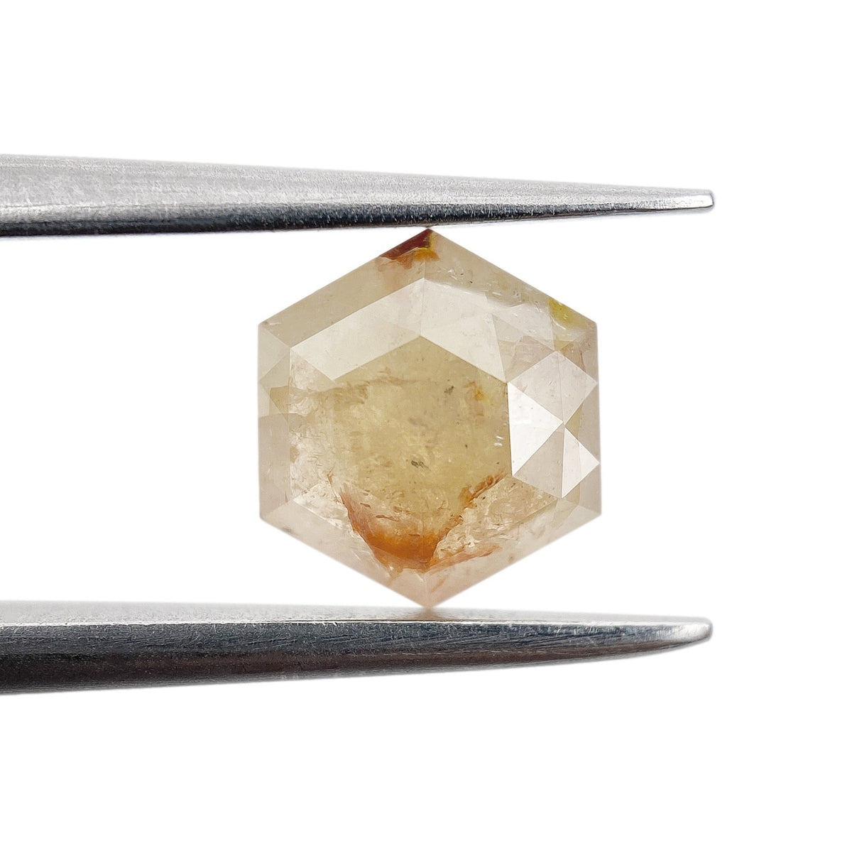 0.96ct | Rustic  Hexagon Shape Rose Cut Diamond - Modern Rustic Diamond