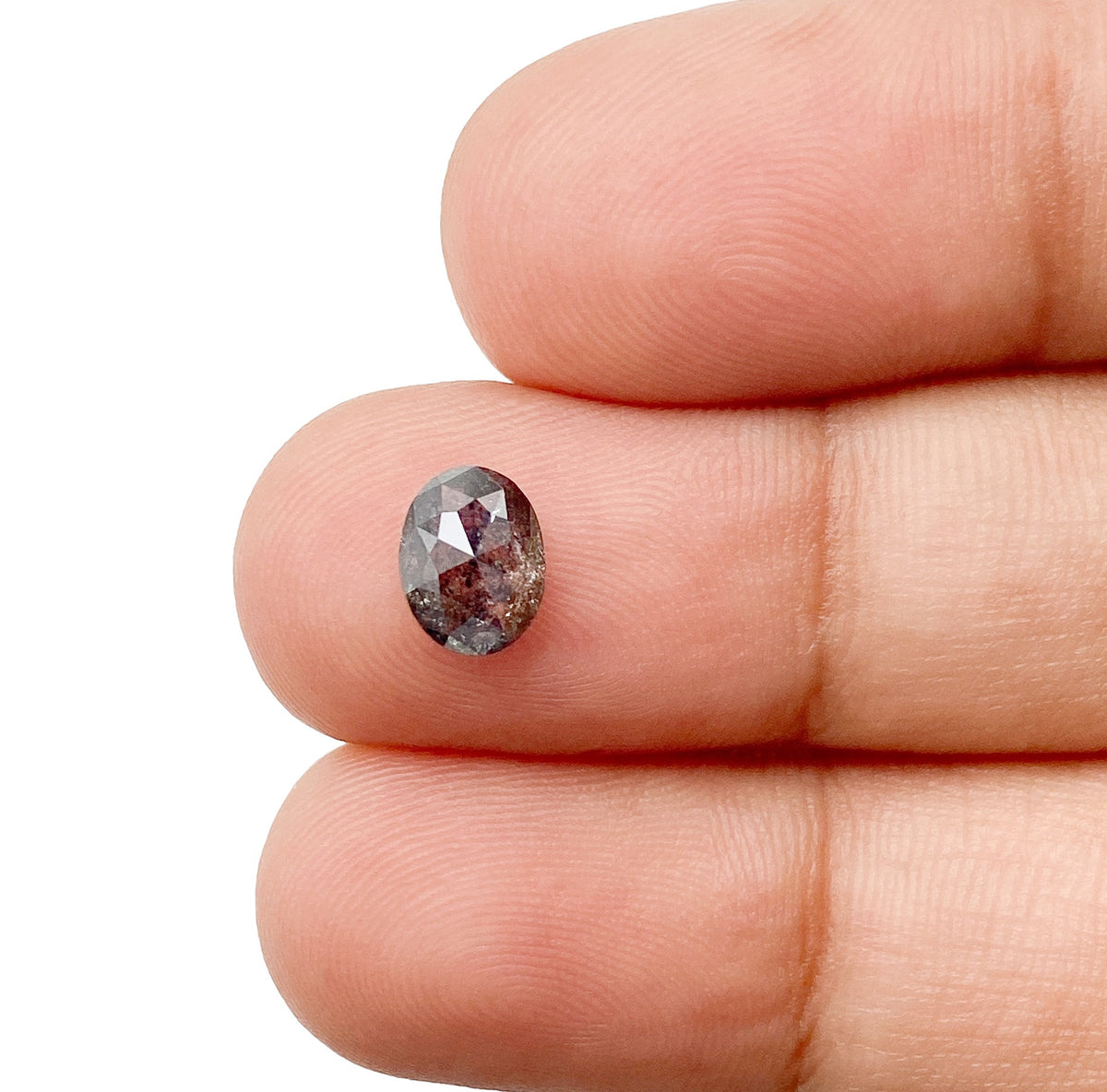 0.96ct | Rustic  Oval Shape Rose Cut Diamond - Modern Rustic Diamond