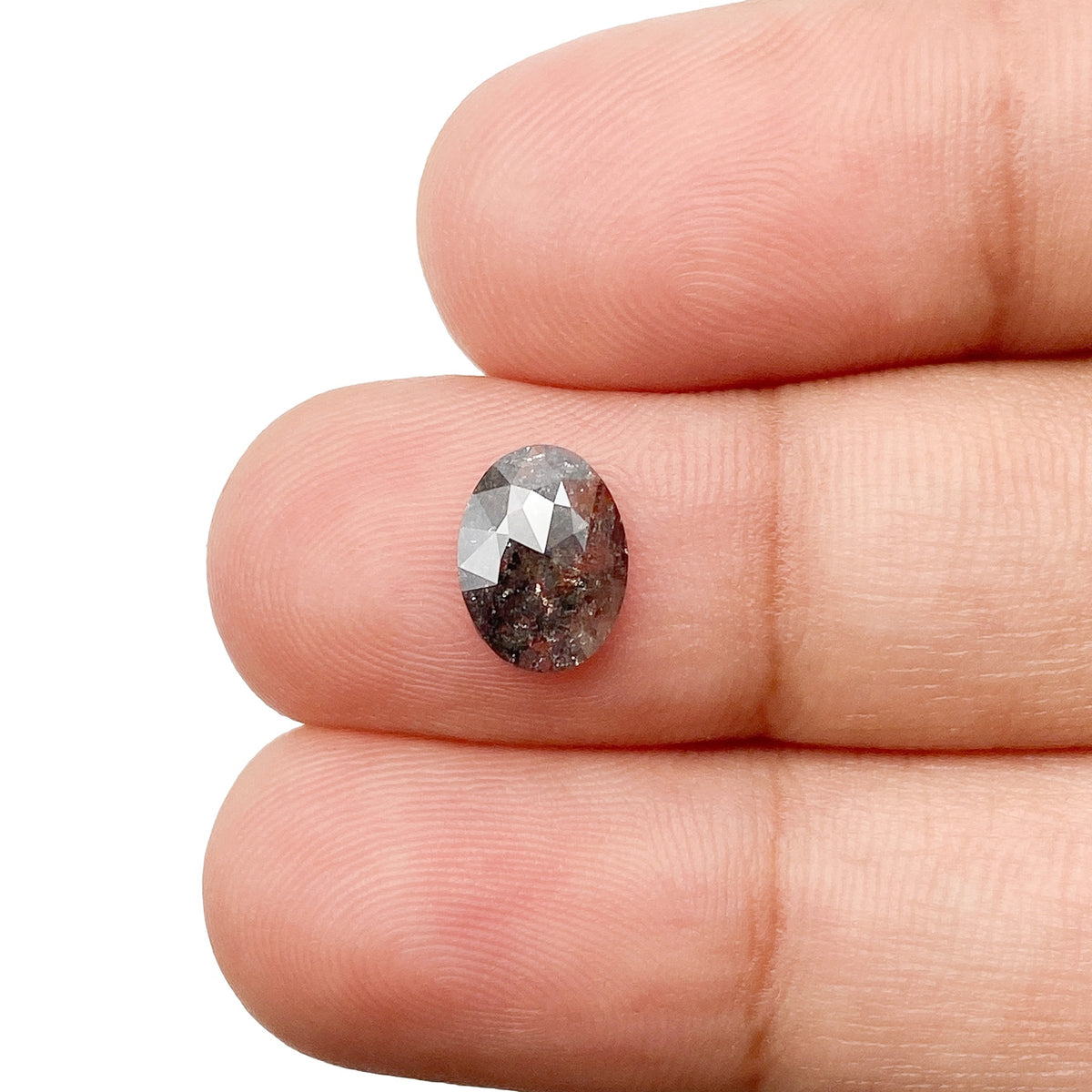 0.96ct | Rustic  Oval Shape Rose Cut Diamond - Modern Rustic Diamond