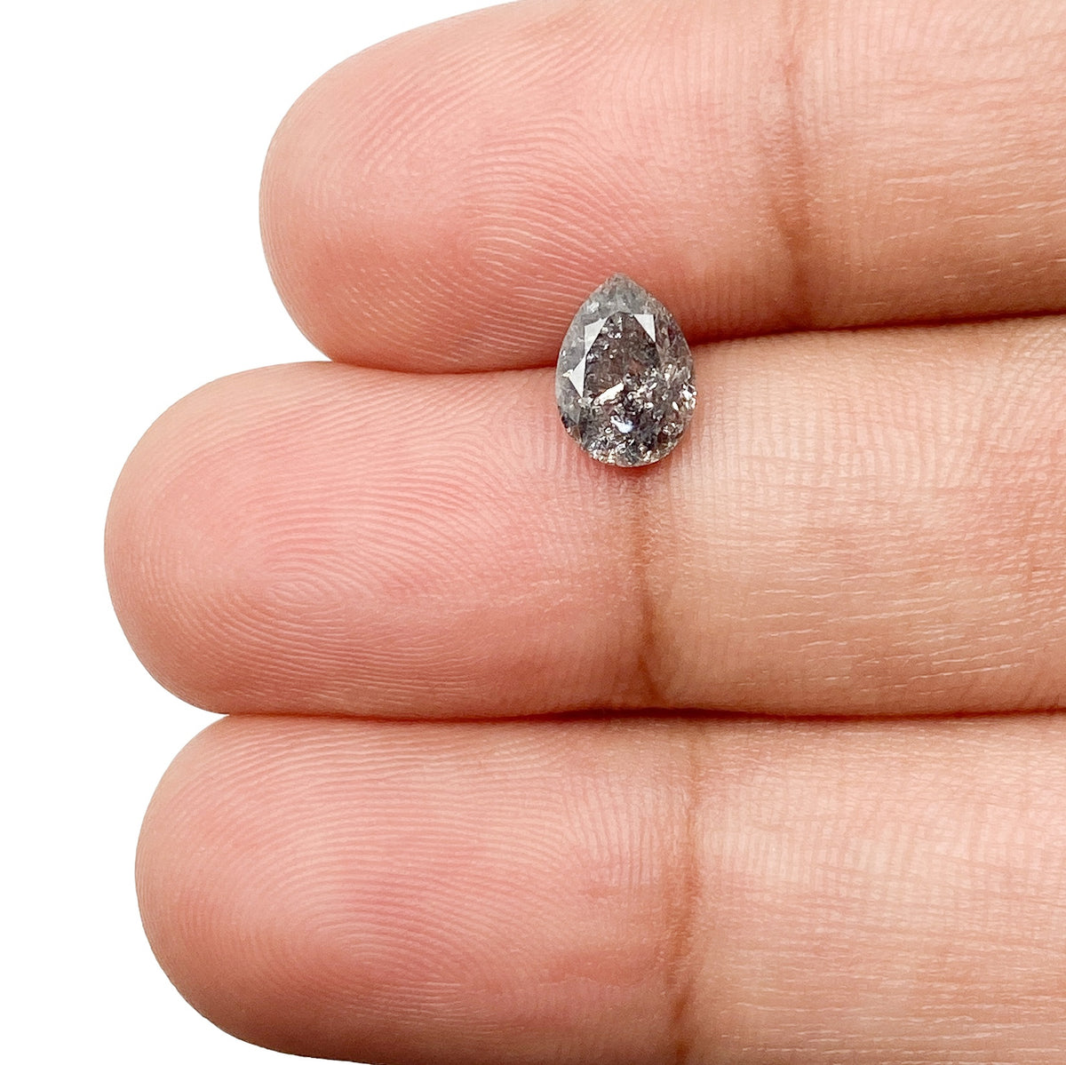 0.96ct | Rustic Pear Shape Brilliant Cut Diamond - Modern Rustic Diamond