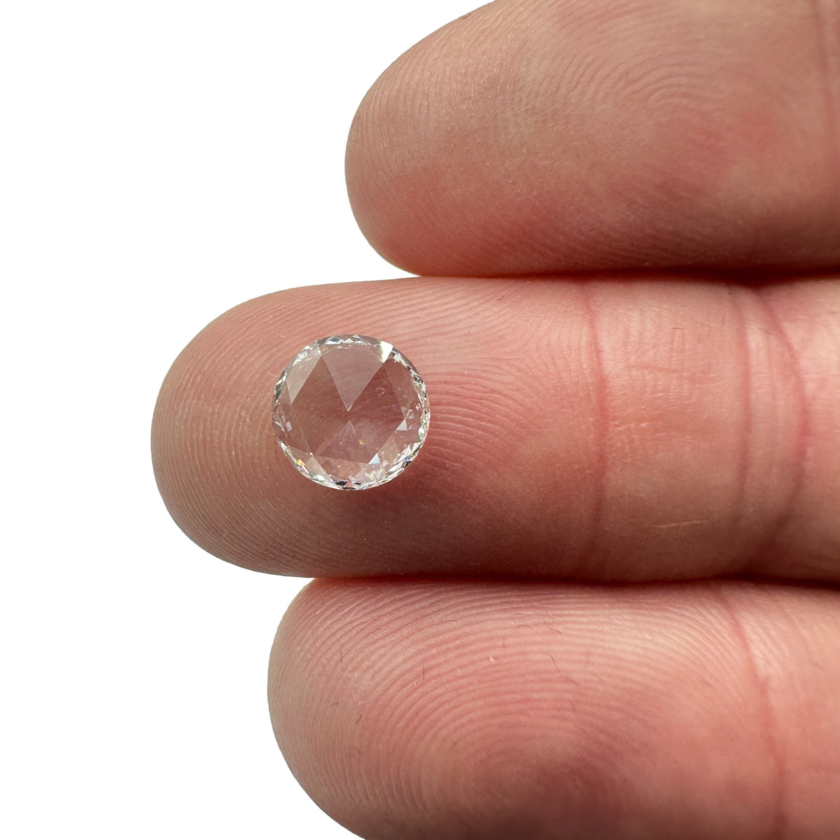 0.97ct | D/VS2 Round Shape Rose Cut Diamond (GIA) - Modern Rustic Diamond