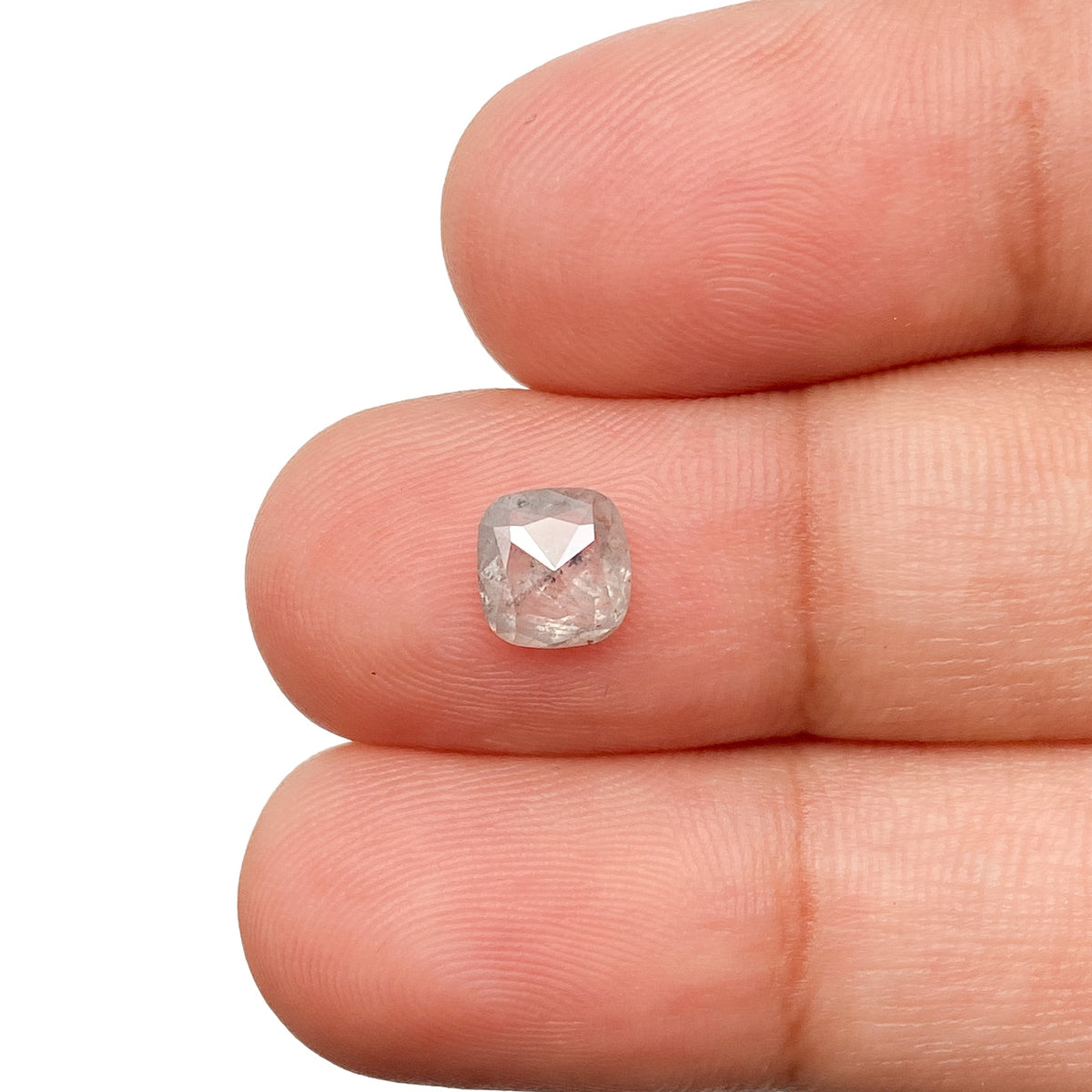 0.97ct | Rustic  Cushion Shape Rose Cut Diamond - Modern Rustic Diamond