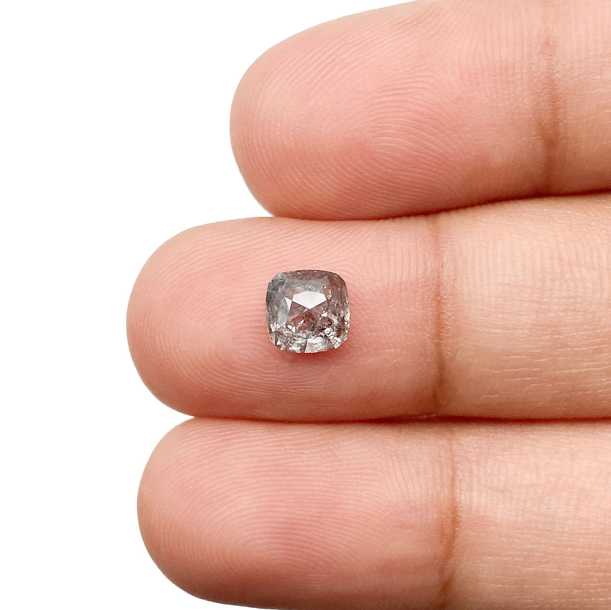 0.99ct | Rustic Cushion Shape Rose Cut Diamond - Modern Rustic Diamond