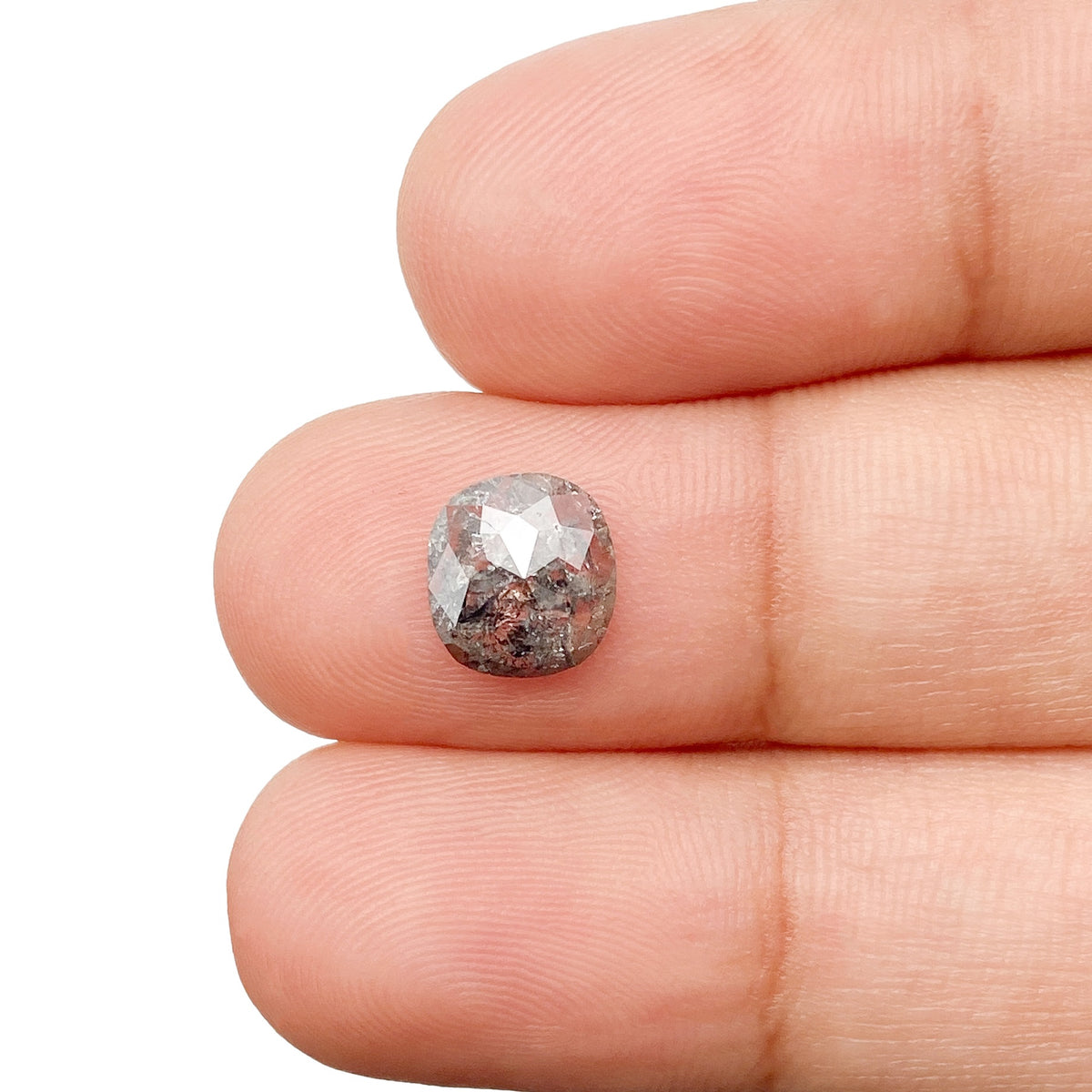 0.99ct | Rustic Cushion Shape Rose Cut Diamond - Modern Rustic Diamond
