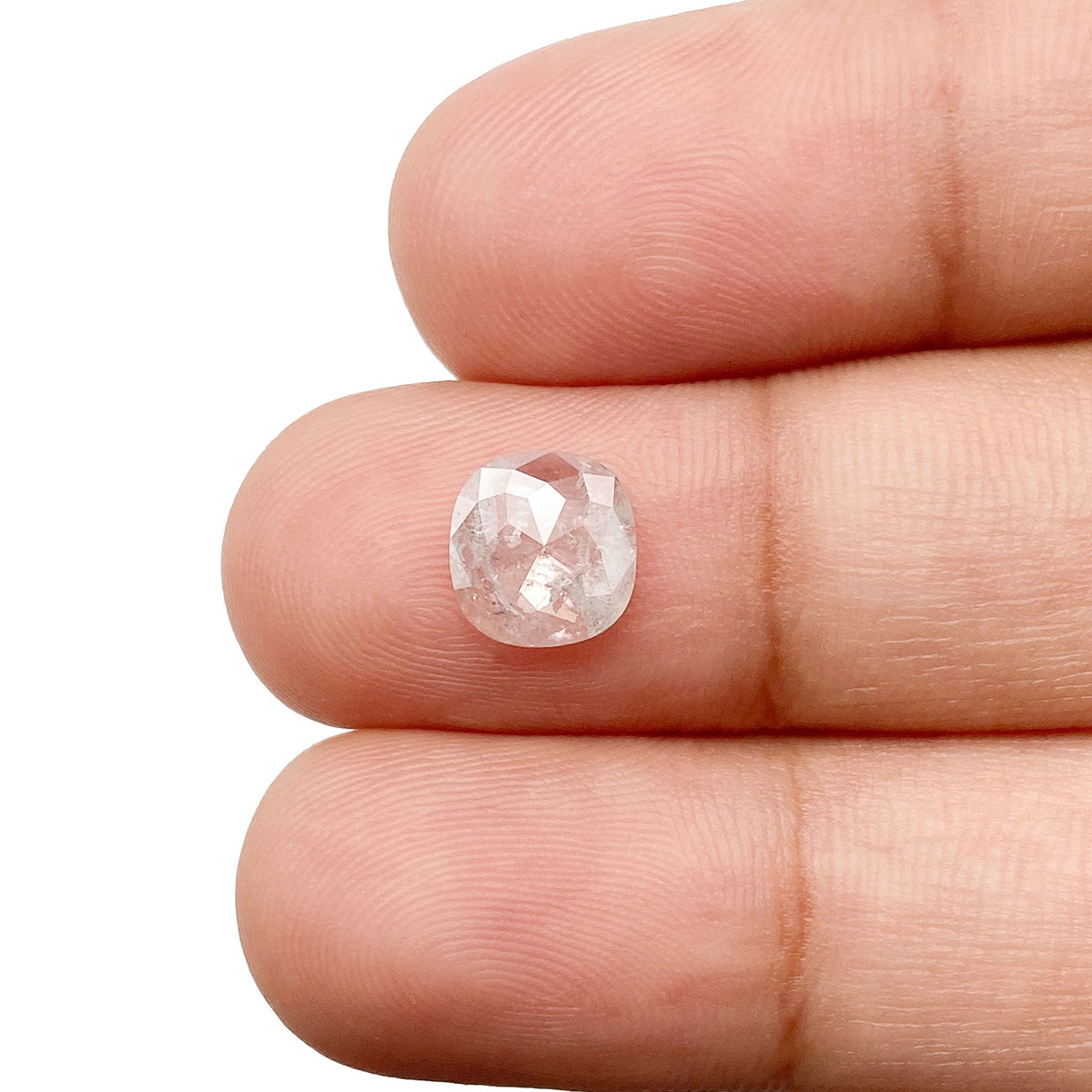 0.99ct | Rustic  Cushion Shape Rose Cut Diamond - Modern Rustic Diamond