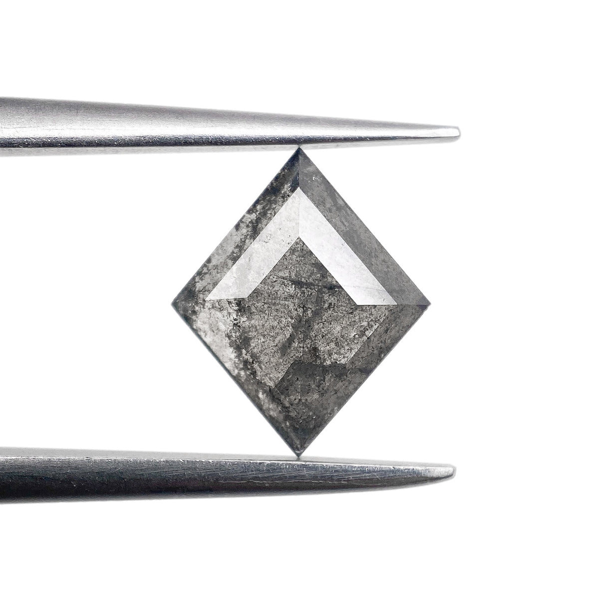 0.99ct | Salt & Pepper Lozenge Shape Step Cut Diamond - Modern Rustic Diamond