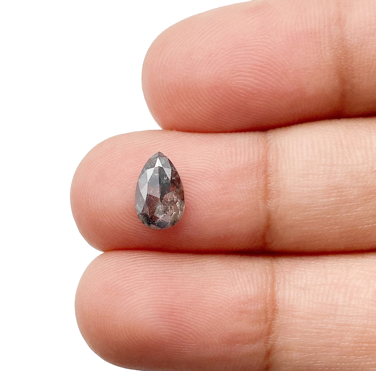 0.99ct | Rustic  Pear Shape Rose Cut Diamond - Modern Rustic Diamond