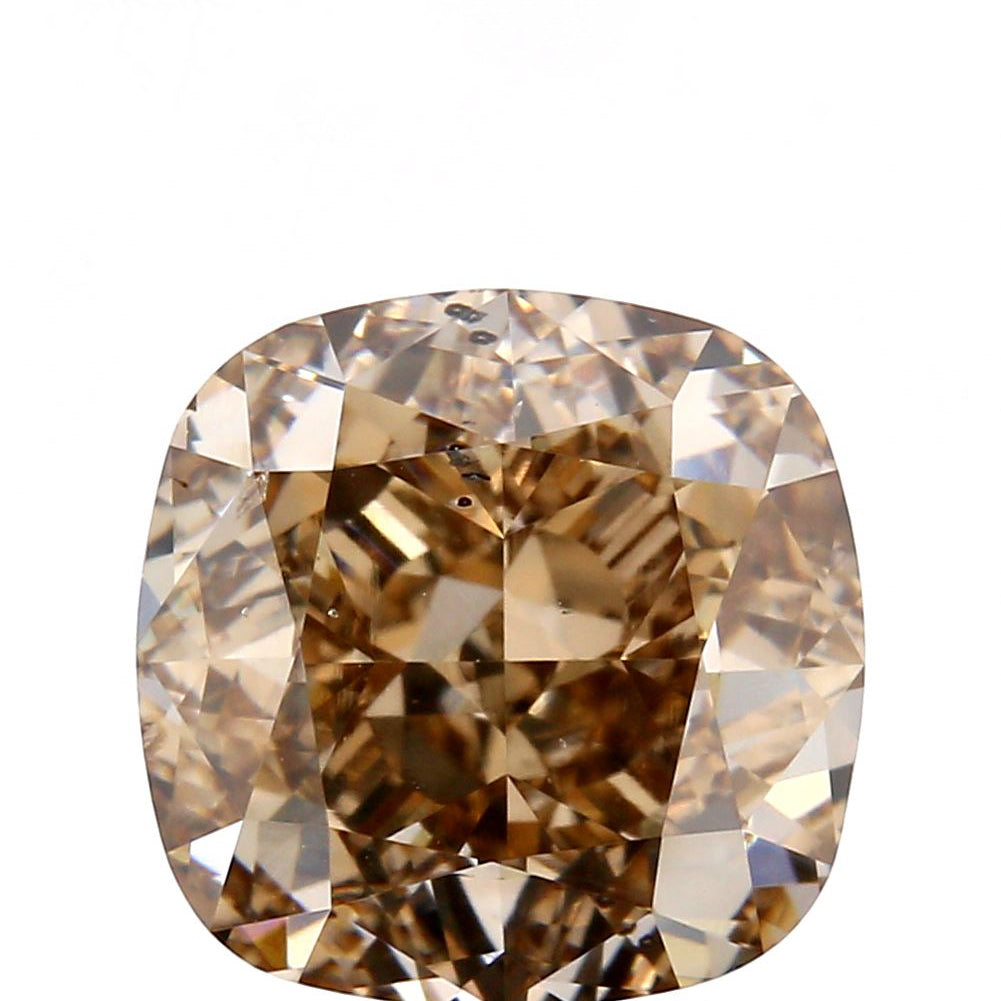 3.01ct | Light Brown SI1 Cushion Shape Brilliant Cut Diamond (IGI)