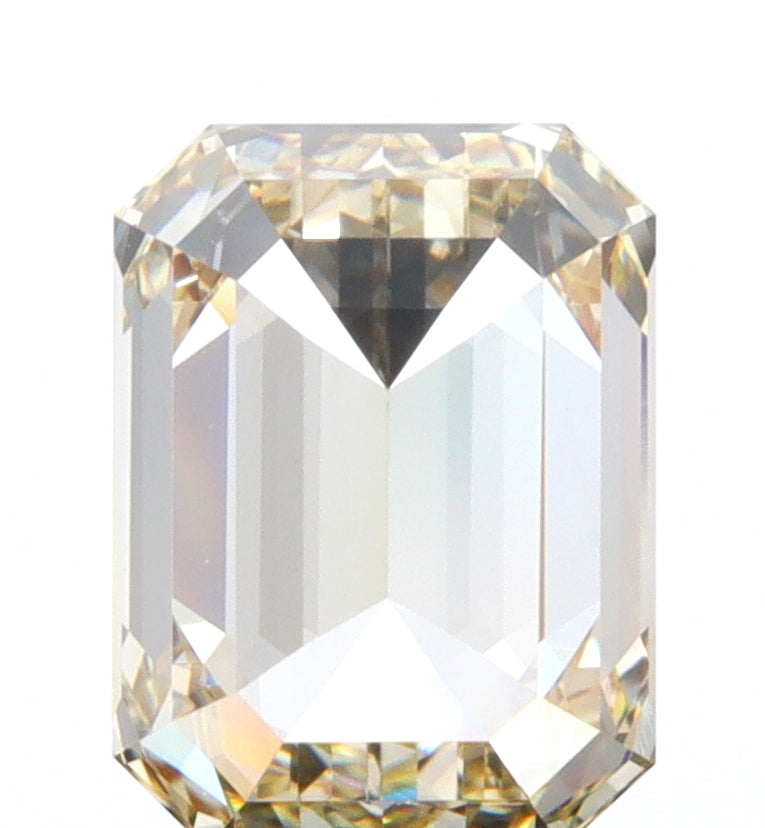1.00ct | Champagne VVS Emerald Shape Step Cut Diamond - Modern Rustic Diamond