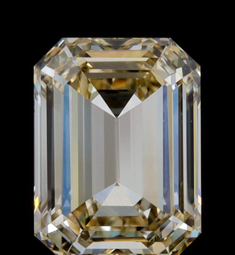 1.00ct | Champagne VVS Emerald Shape Step Cut Diamond - Modern Rustic Diamond