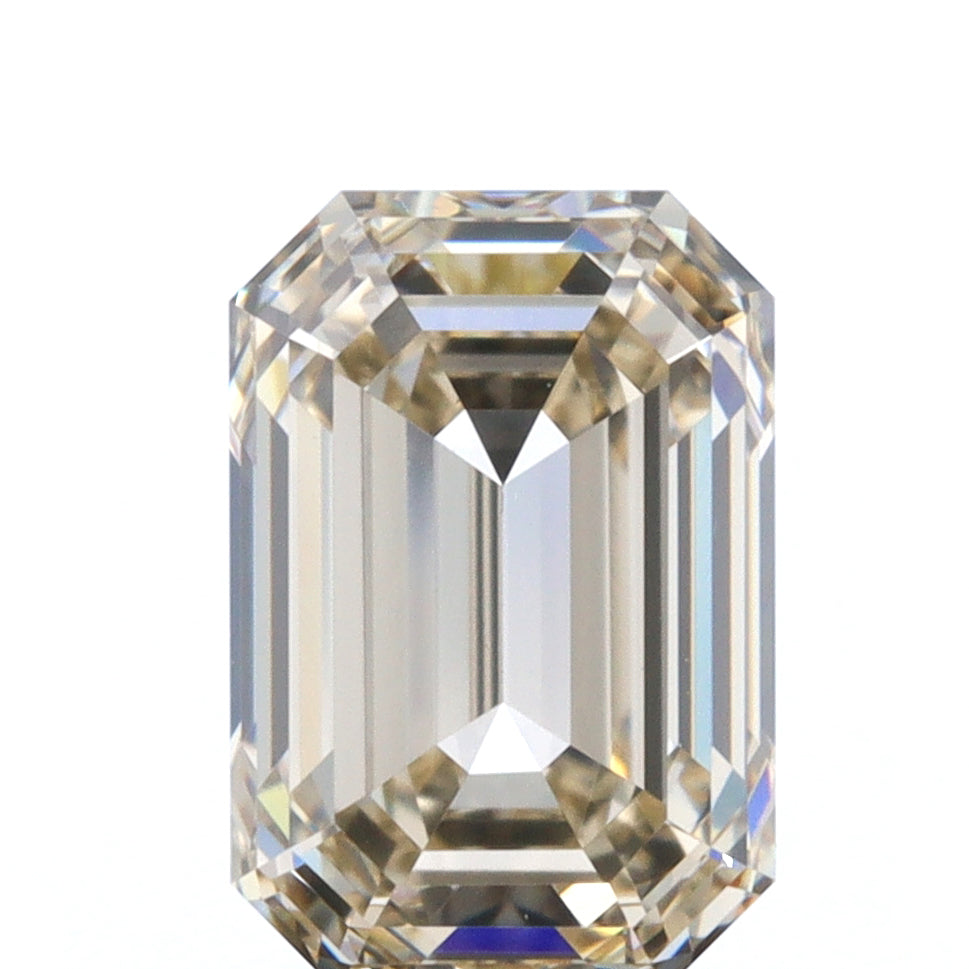 1.00ct | Champagne VVS Emerald Shape Step Cut Diamond - Modern Rustic Diamond