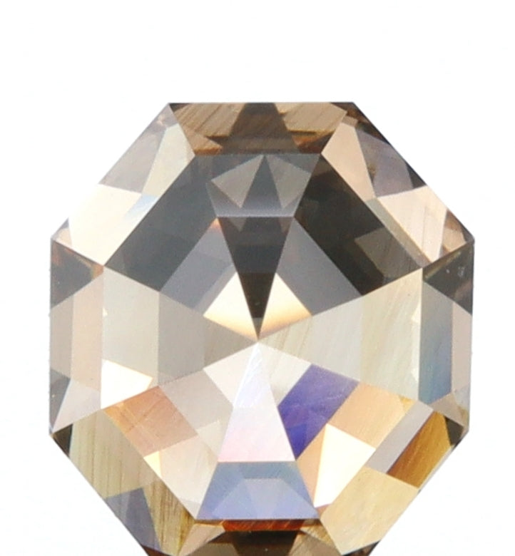 1.00ct | Champagne VVS Octagonal Shape Step Cut Diamond - Modern Rustic Diamond