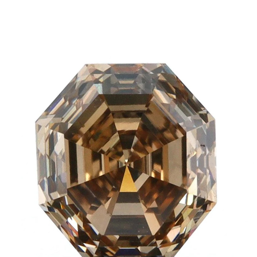 1.00ct | Champagne VVS Octagonal Shape Step Cut Diamond - Modern Rustic Diamond